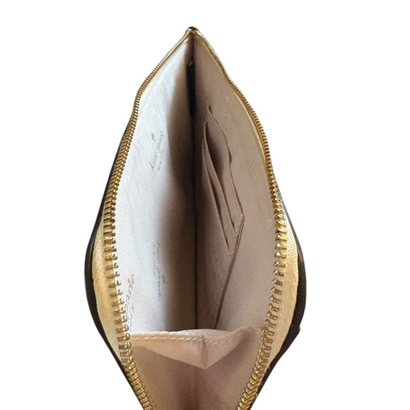 HP 🎉 Kate Spade Green Saffiano Leather Wristlet L-Zip Clutch - Picture 4 of 9